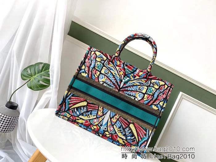 DIOR迪奧 Di0r Book Tote 經典款 復古風購物袋 休閒時尚  zdo1335